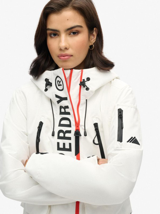 Veste à capuche ultimate sd-windcheater blanc femme - Superdry