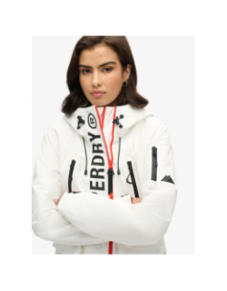 Veste à capuche ultimate sd-windcheater blanc femme - Superdry