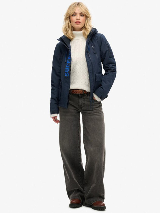 Veste à capuche ultimate sd-windcheater bleu marine femme - Superdry