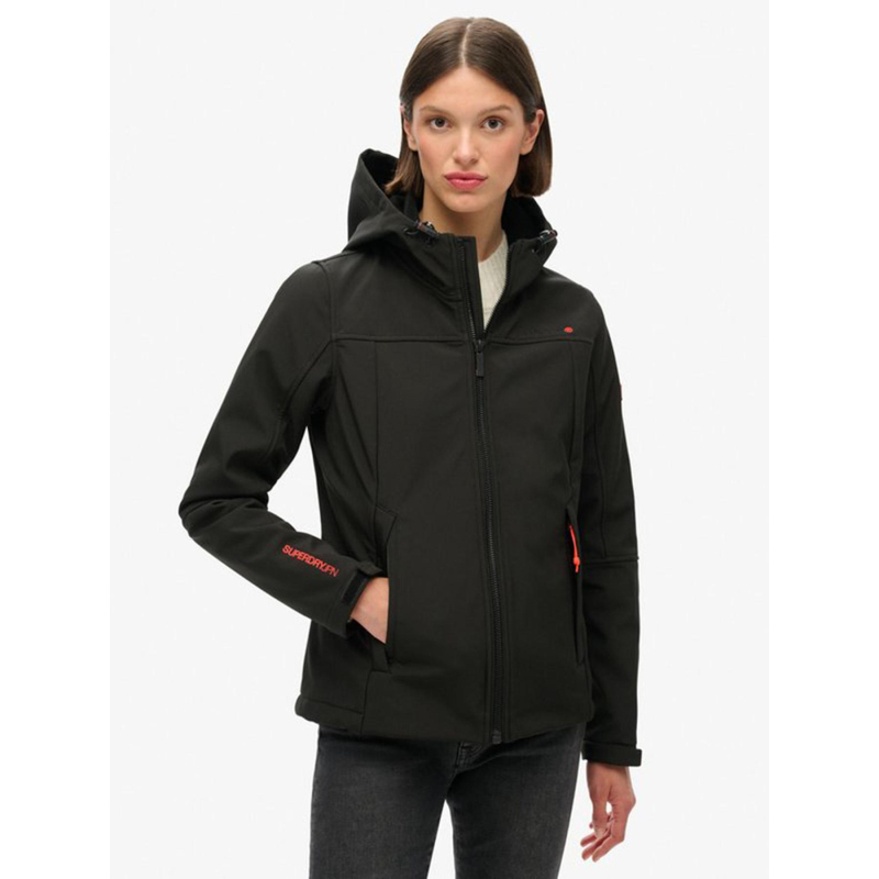 Veste à capuche classique trekker noir femme - Superdry