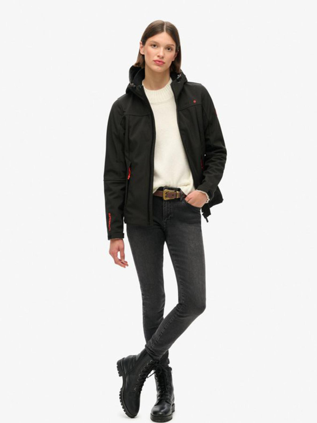 Veste à capuche classique trekker noir femme - Superdry