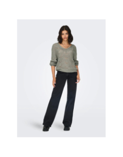 Pull en maille brillnt jdybadut noir gris femme - JDY