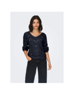 Pull en maille brillant jdybadut bleu marine femme - JDY