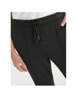 Pantalon flare en jersey natash noir femme - Le Temps Des Cerises