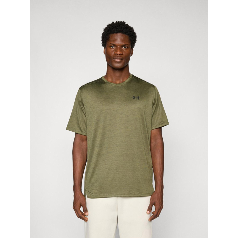 T-shirt de sport ua tech vent jacquard kaki homme - Under Armour