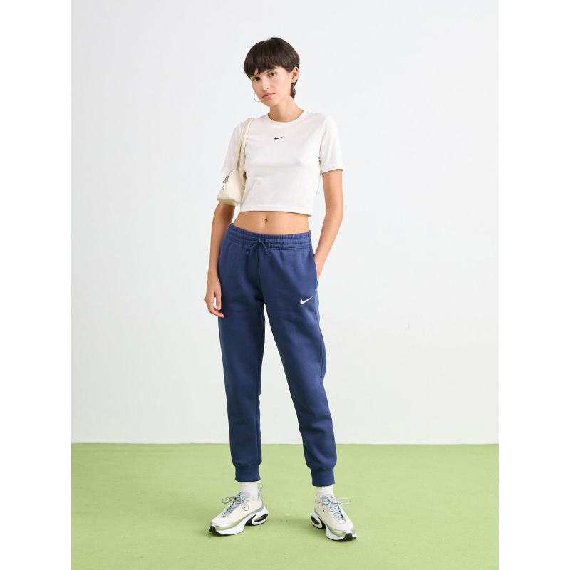 Pantalon jogging nsw phoenix fleece bleu marine femme Nike wimod