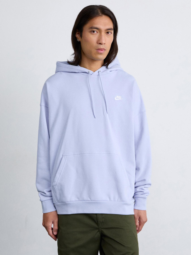 Sweat à capuche club ft po gris lavande homme - Nike