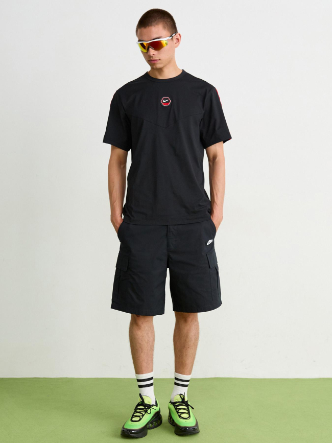T-shirt à manches courtes air noir et rouge homme - Nike