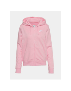 Sweat à capuche zippé nsw club fleece rose femme - Nike