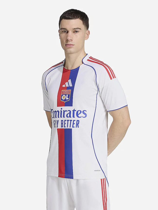 Maillot de football ol domicile 25/26 blanc homme - Adidas