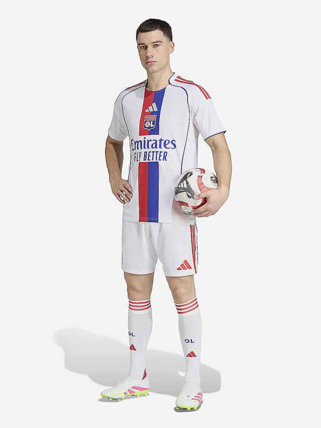 Maillot de football ol domicile 25/26 blanc homme - Adidas