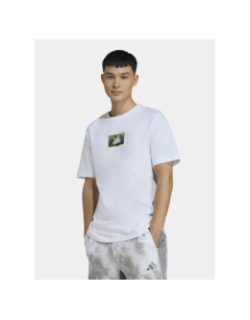 T-shirt à manches courtes m camo box blanc homme - Adidas