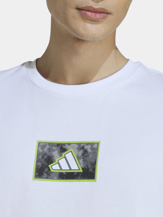 T-shirt à manches courtes m camo box blanc homme - Adidas