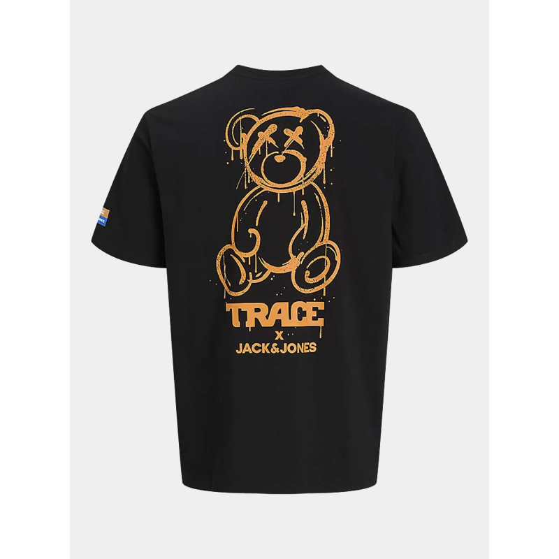 T-shirt jortrace teddy noir homme Jack Jones wimod