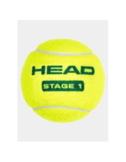 Tube de 3 balles de tennis débutant stage 1 vert - Head