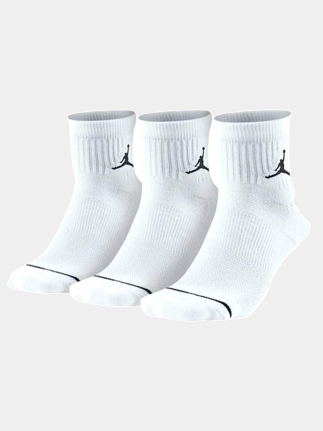 Pack de 3 paires de chaussettes basses jordan blanc adulte - Nike