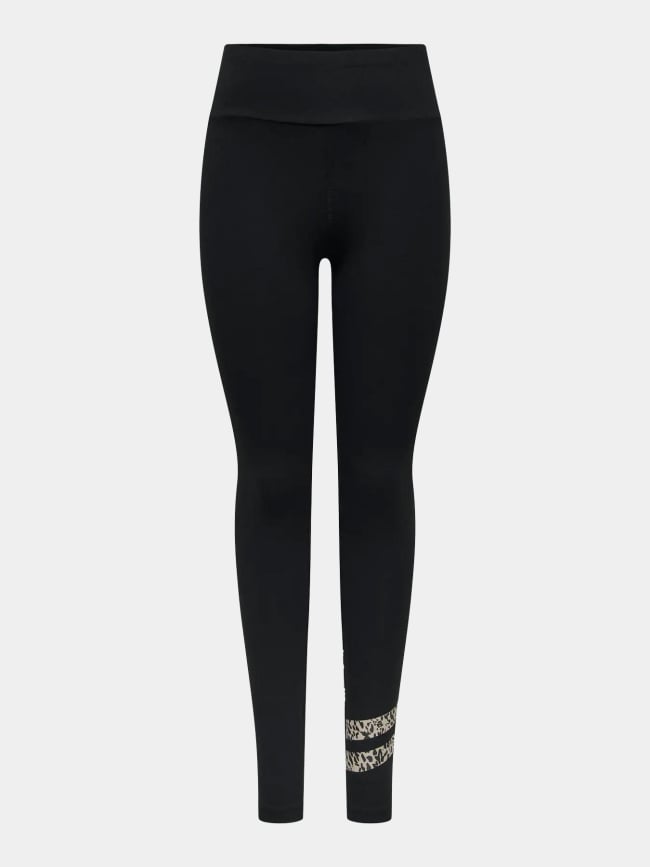 Legging de sport à motif leopard onpanya noir femme - Only