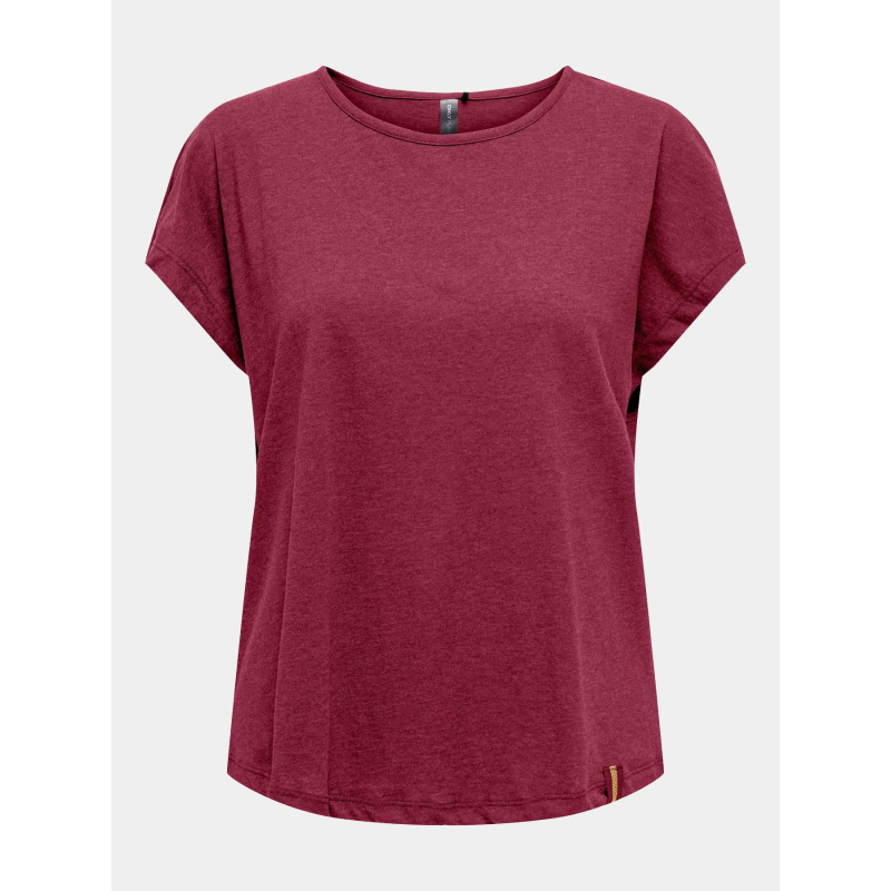 T-shirt de sport loose fit onpaub-jyx bordeaux femme - Only