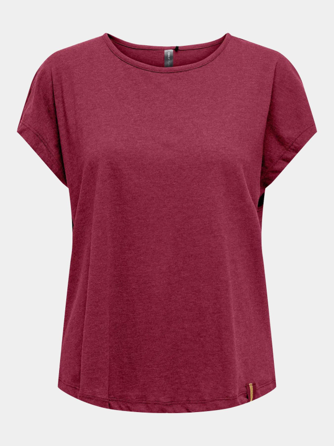 T-shirt de sport loose fit onpaub-jyx bordeaux femme - Only