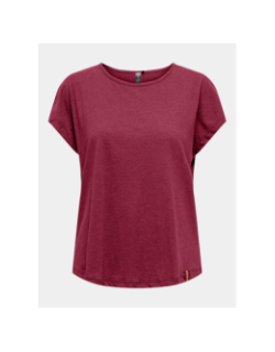 T-shirt de sport loose fit onpaub-jyx bordeaux femme - Only