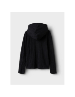 Sweat à capuche texturé nkfdoris noir fille - Name It