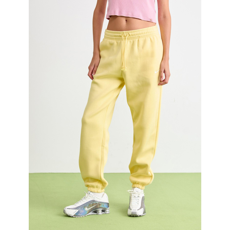 Pantalon jogging phoenix fleece jaune femme - Nike