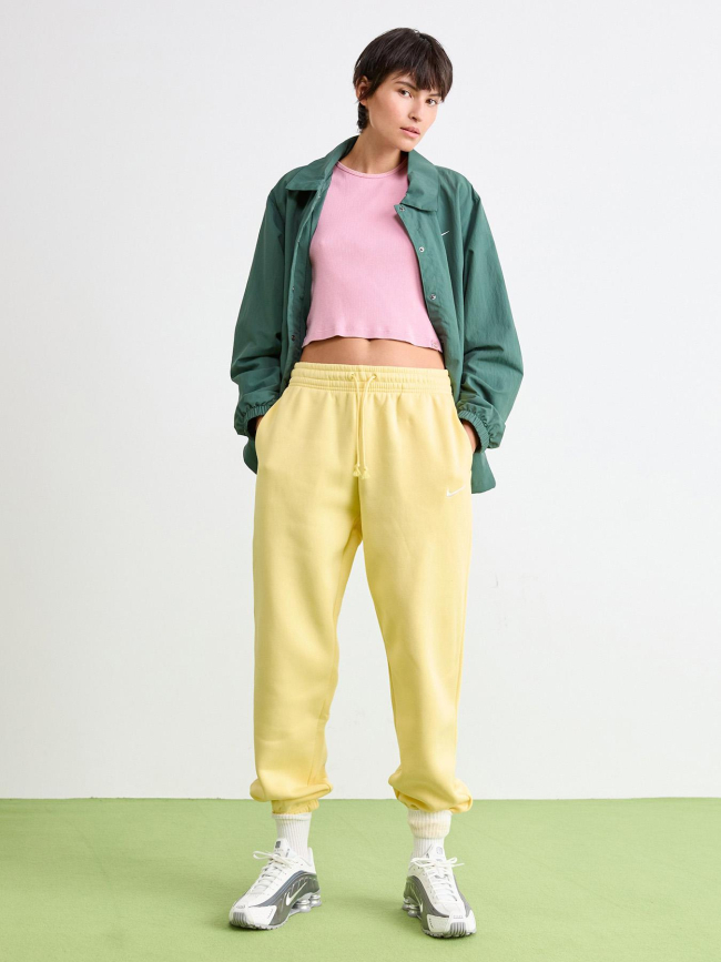 Pantalon jogging phoenix fleece jaune femme - Nike