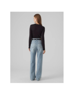 Top à manches longues et col dentelle vmrosa noir femme - Vero Moda