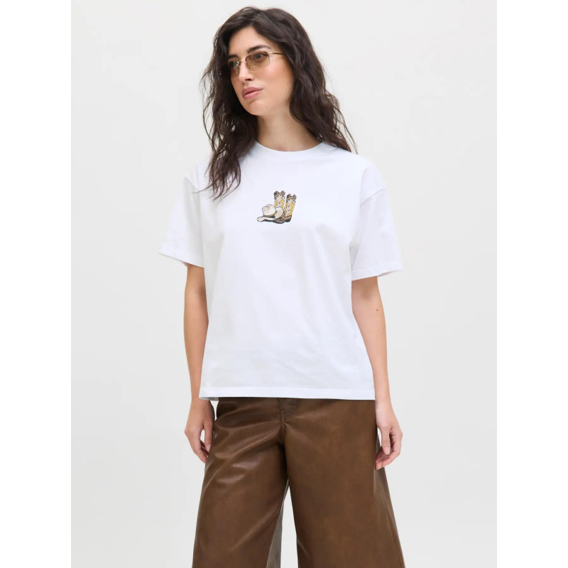 T-shirt à manches courtes jxcana blanc femme - JJXX