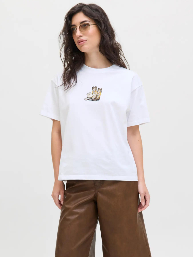 T-shirt à manches courtes jxcana blanc femme - JJXX