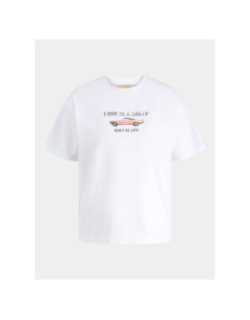 T-shirt à manches courtes jxcana love blanc femme - JJXX