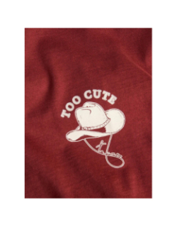 T-shirt à manches courtes jxcana bordeaux femme - JJXX