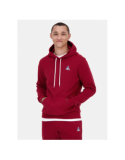 Sweat à capuche ess hoody n1 rouge homme - Le Coq Sportif