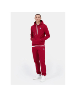Sweat à capuche ess hoody n1 rouge homme - Le Coq Sportif