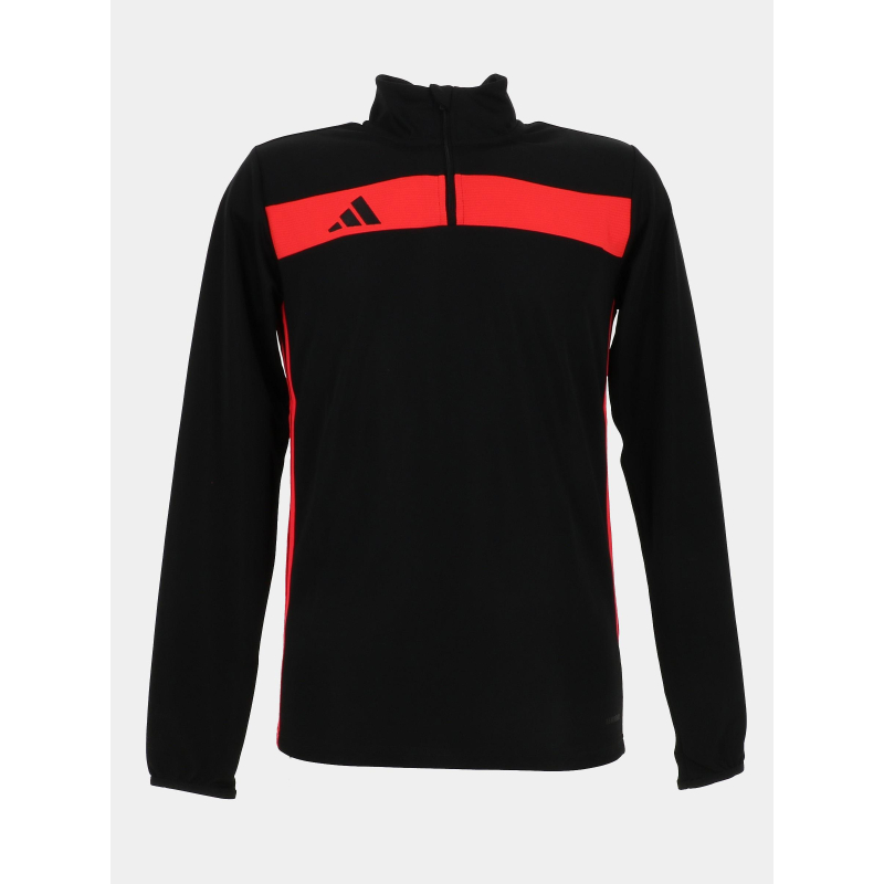 Haut d'entrainement de football noir et rouge homme - Adidas