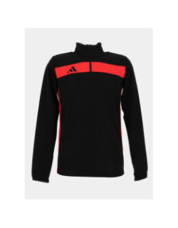 Haut d'entrainement de football noir et rouge homme - Adidas