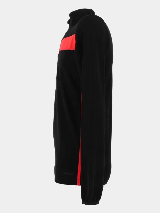 Haut d'entrainement de football noir et rouge homme - Adidas