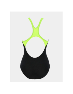 Maillot de bain de natation noir et vert fluo femme - Arena