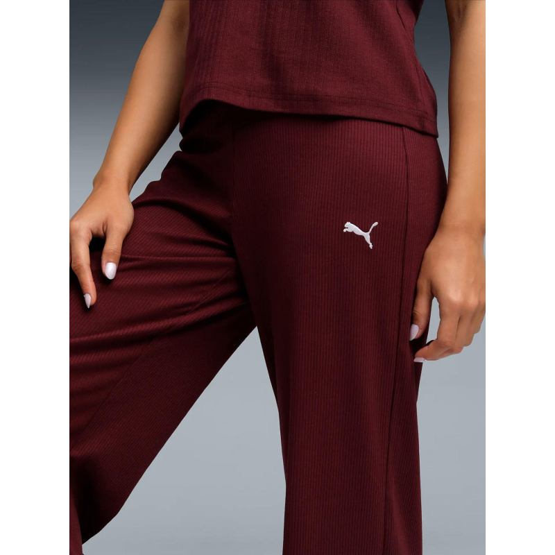 Pantalon Large Survetement Puma Femme Brun Pantalon Jogging Taille - Main Image