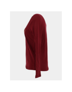 T-shirt col v noomi bordeaux femme - Only