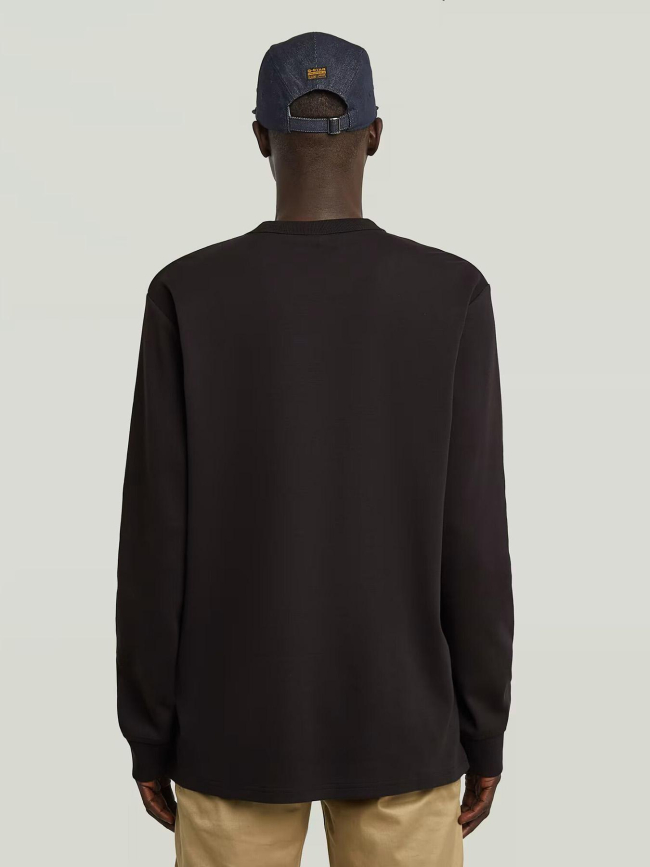 Sweat à col rond nifous noir homme - G Star