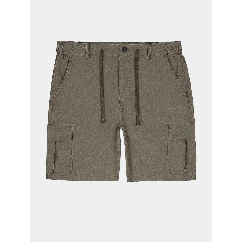Short cargo s-linen kaki homme - Teddy Smith