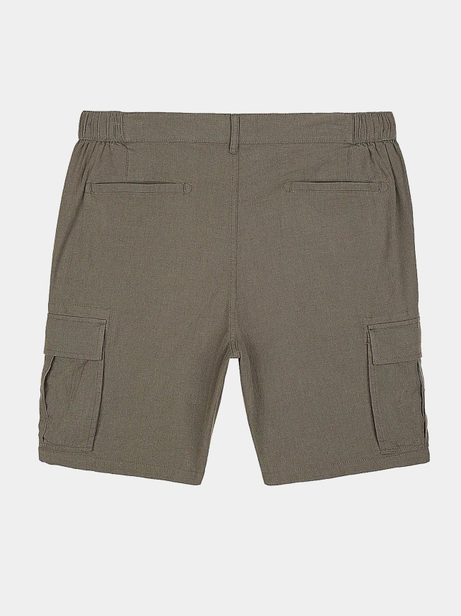 Short cargo s-linen kaki homme - Teddy Smith