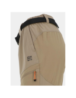 Pantalon de randonnée modulable beige femme - Elémenterre