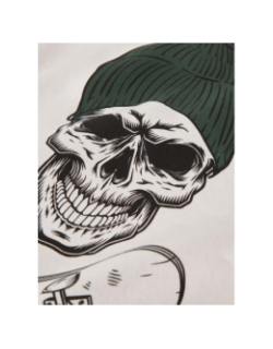 Sweat à capuche nkmnole skate blanc garçon - Name It