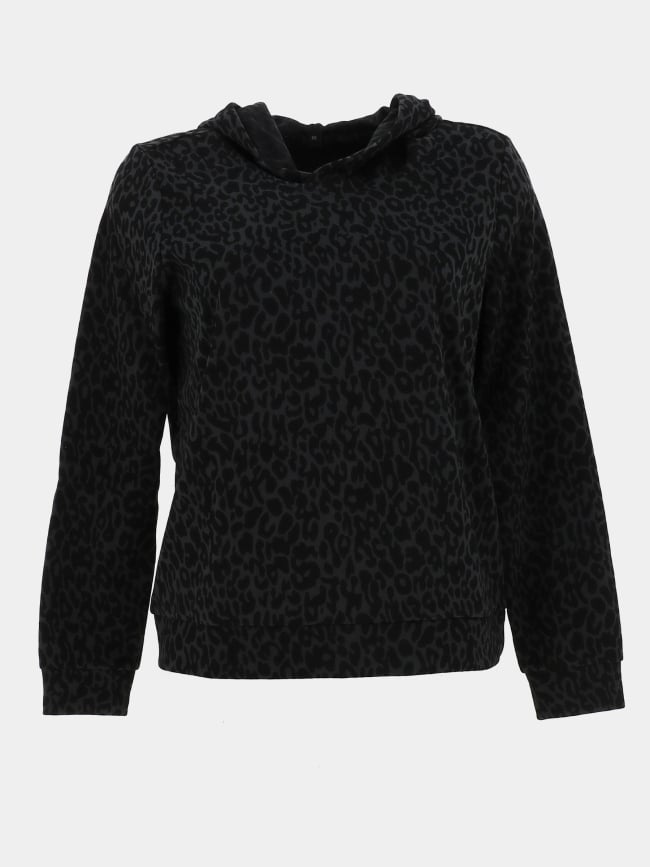 Sweat à capuche léopard dyrless noir femme - Sun Valley