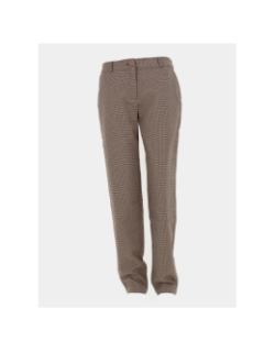 Pantalon chino slim fit à motif marron femme - Salsa