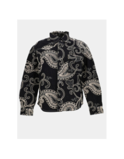 Chemise en denim épaisse à motif bleu nuit homme - Project X Paris