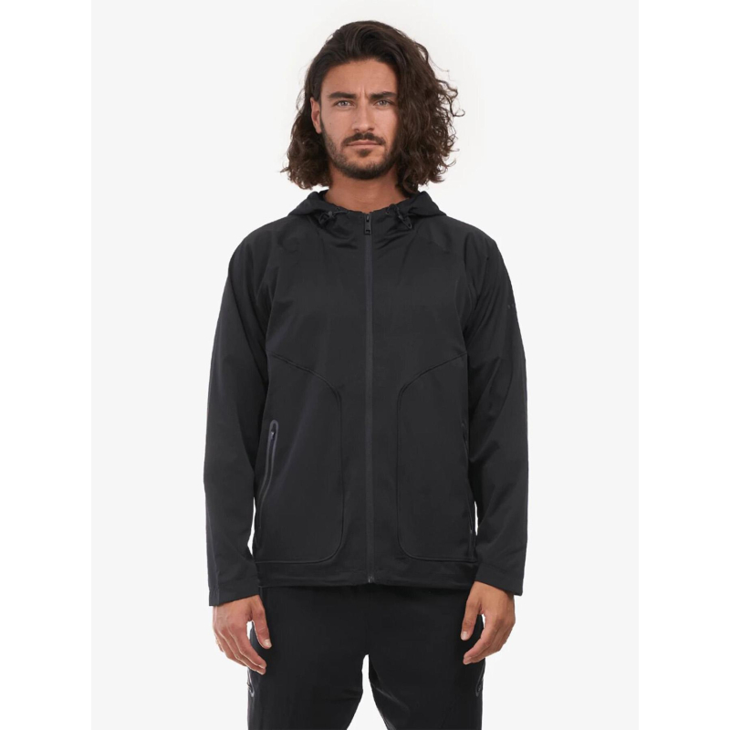 Veste à capuche zippée noir homme - Chabrand