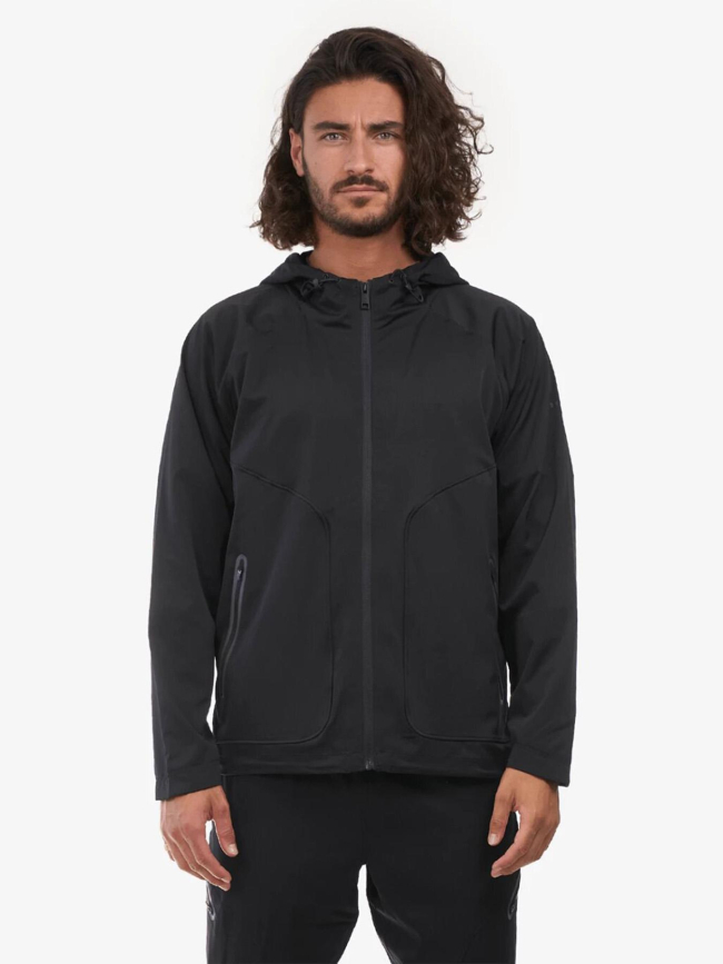 Veste à capuche zippée noir homme - Chabrand